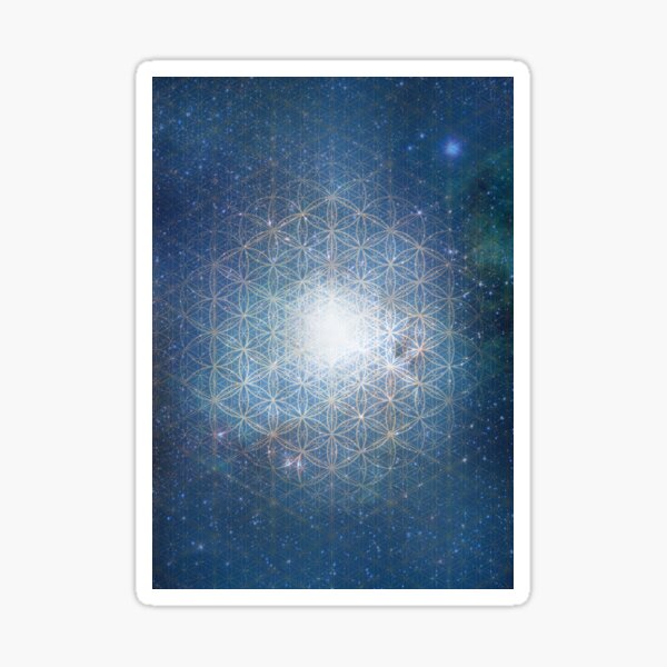 The Fruit of life Space Art Sacred Geometry Sticker