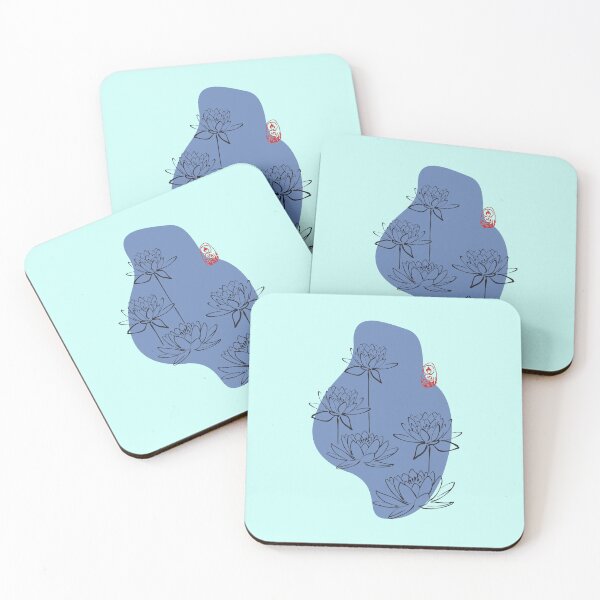 Item preview, Louts Flower (Navy Tone) designed and sold by PriestArt.