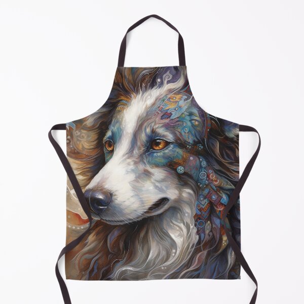 Item preview, Tribal Border Collie Dog Art 5 designed and sold by DiatomDesigns.