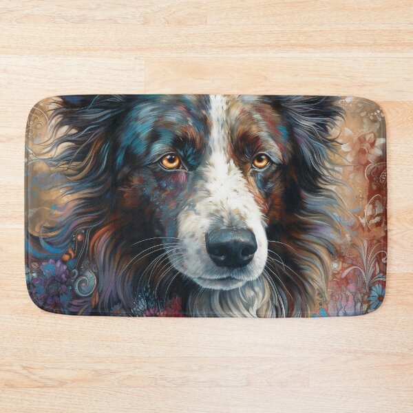 Item preview, Tribal Border Collie Dog Art 6 designed and sold by DiatomDesigns.