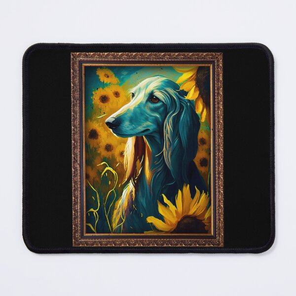 Item preview, Saluki Sunflower Painting Adorable Dog designed and sold by rafaeltto.