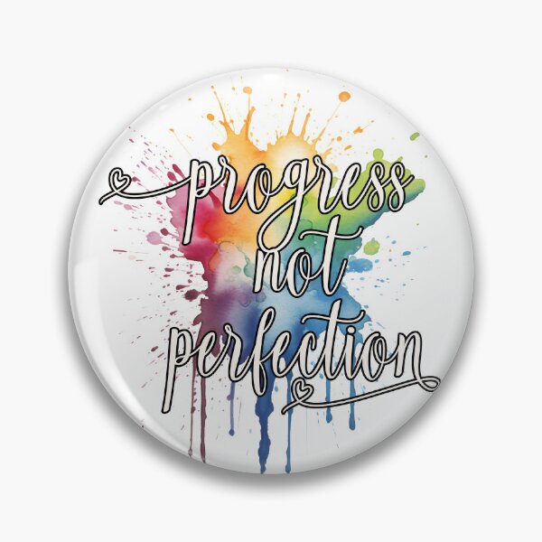 Aperçu de l'œuvre Progrès pas Perfection Amour Motivation créée et vendue par OOSDesigns.
