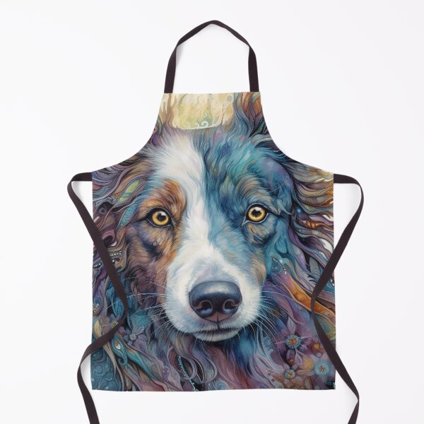 Item preview, Tribal Border Collie Dog Art 7 designed and sold by DiatomDesigns.