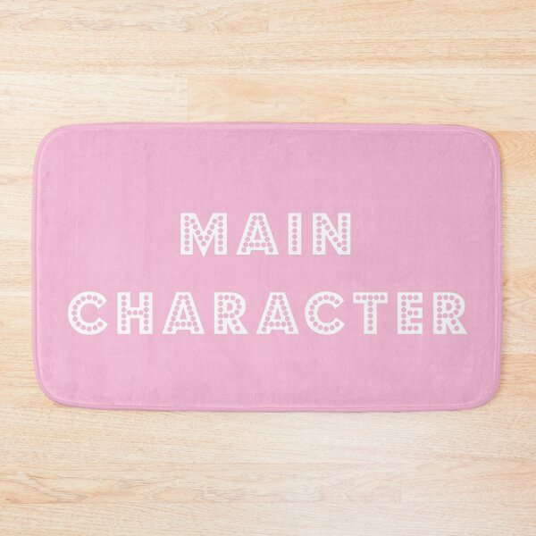 Item preview, Main Character - white text on pink designed and sold by LittleBettyMakes.