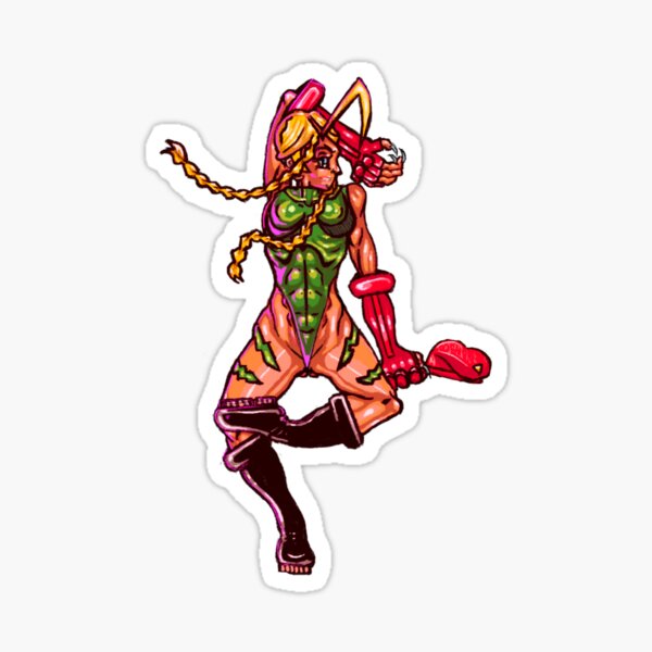 Cute Chibi Cammy SF6 T-Shirt - Video Games Lover - Sticker