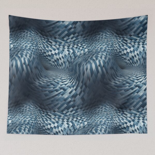 Item preview, Large Print Labyrinthine Indigo Odyssey | Seamless Pattern designed and sold by Adam Prettyjohns.
