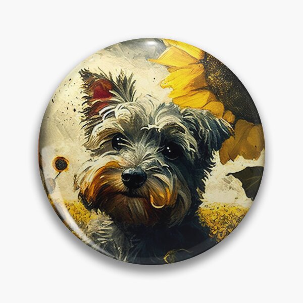 Item preview, Schnoodle Sunflower Painting Adorable Dog designed and sold by rafaeltto.