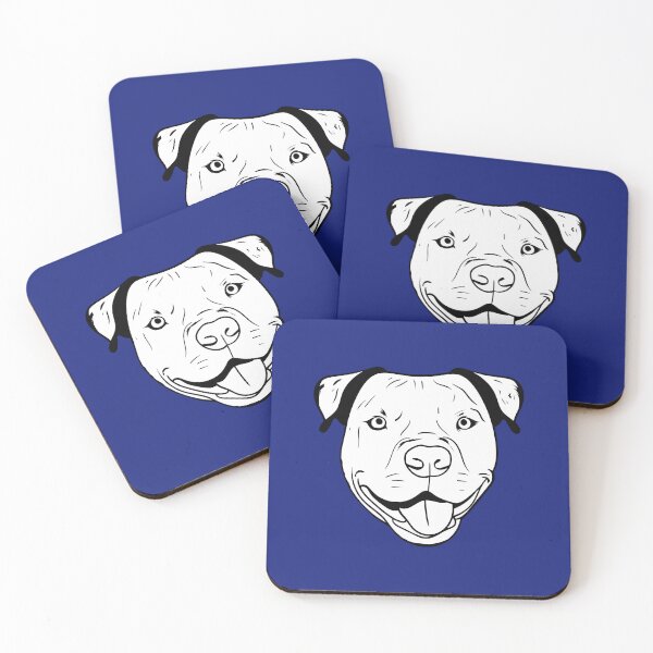 Item preview, Blue Pitbull mom - Pitbull mama - sweet Pitty face - staffy cuteness - Pitbull family - pitbull gifts designed and sold by smooshfaceutd.