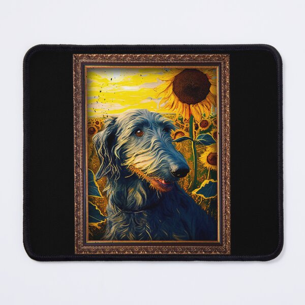 Item preview, Scottish Deerhound Sunflower Painting Adorable Dog designed and sold by rafaeltto.