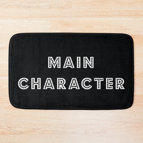 Item preview, Main Character - white text on black designed and sold by LittleBettyMakes.