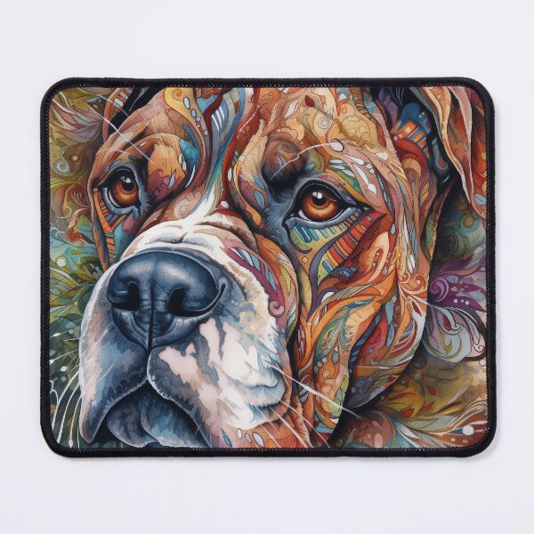 Item preview, Tribal Boxer Dog Pop Art 8 designed and sold by DiatomDesigns.