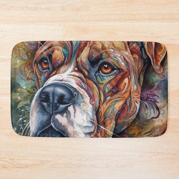 Item preview, Tribal Boxer Dog Pop Art 8 designed and sold by DiatomDesigns.