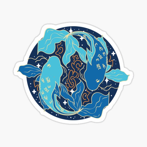 Item preview, Pisces Fish - Indigo designed and sold by VenusandMoon.