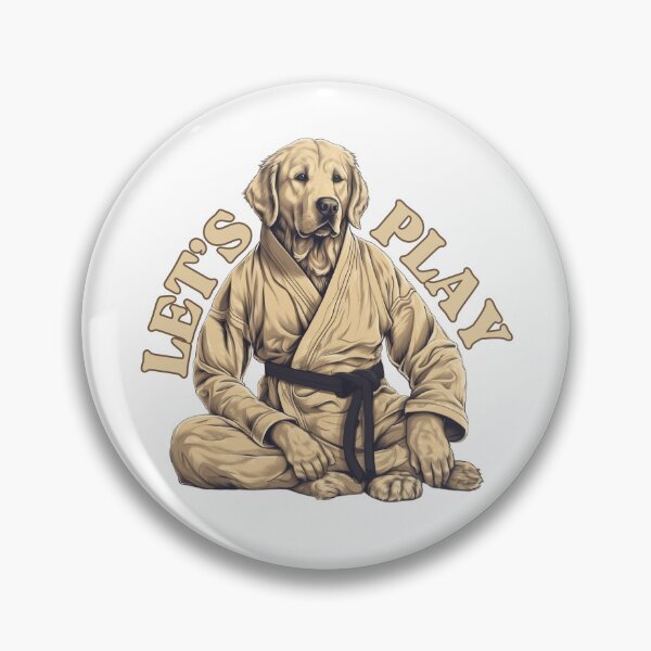 Item preview, Jiu-Jitsu Golden Retriever - Let's Play designed and sold by CreativeMindGPT.