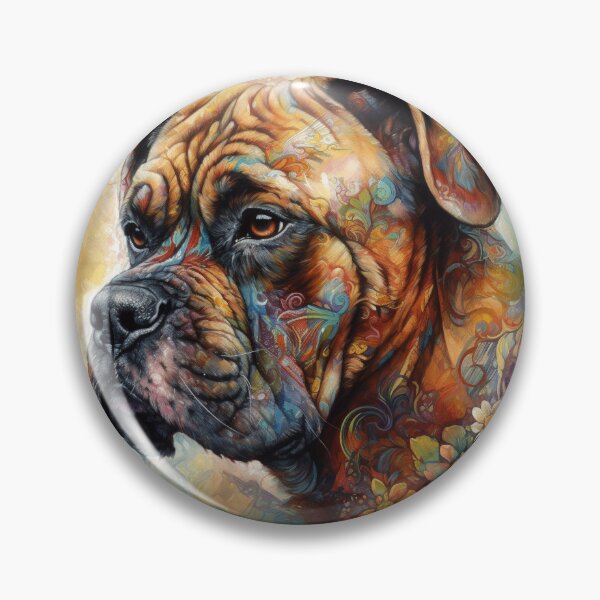 Item preview, Tribal Boxer Dog Pop Art 9 designed and sold by DiatomDesigns.
