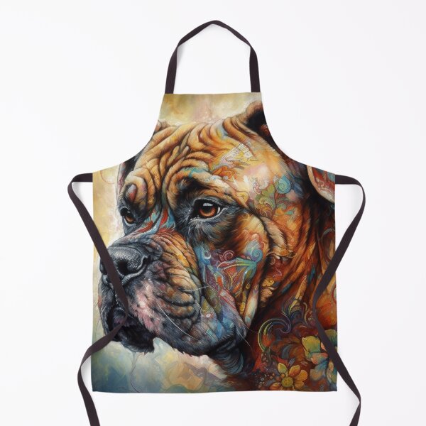 Item preview, Tribal Boxer Dog Pop Art 9 designed and sold by DiatomDesigns.