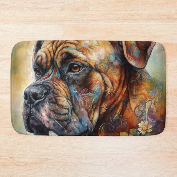 Item preview, Tribal Boxer Dog Pop Art 9 designed and sold by DiatomDesigns.