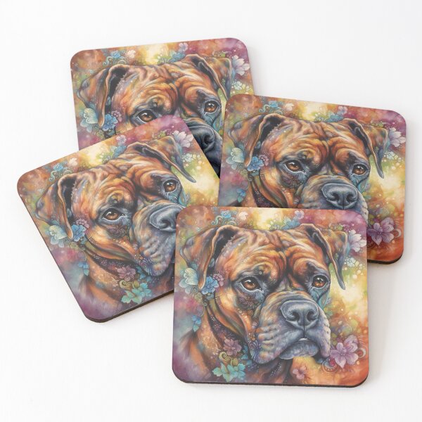 Item preview, Tribal Boxer Dog Pop Art 10 designed and sold by DiatomDesigns.