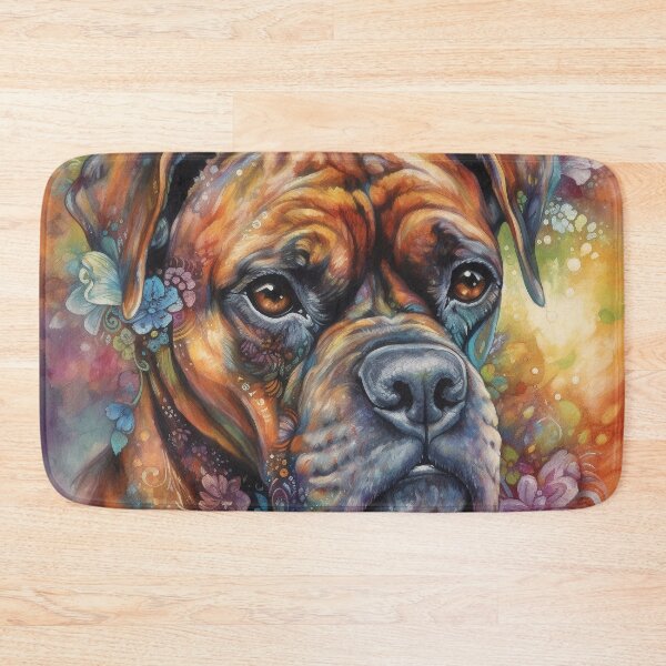 Item preview, Tribal Boxer Dog Pop Art 10 designed and sold by DiatomDesigns.