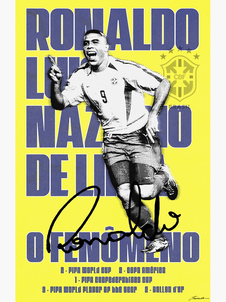 R9 Ronaldo Nazario Signed Autograph Soccer Football 