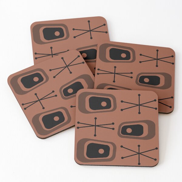 Artikelvorschau, Atomic Age TVs Starbursts Brown entworfen und verkauft von thepixelgarden.