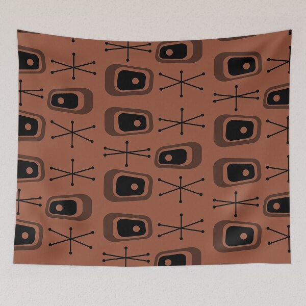 Artikelvorschau, Atomic Age TVs Starbursts Brown entworfen und verkauft von thepixelgarden.