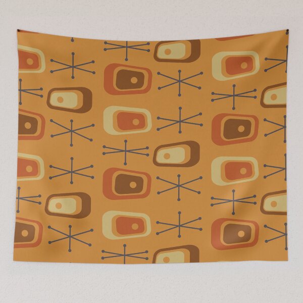 Artikelvorschau, Atomic Age TVs Starbursts Burnt Orange entworfen und verkauft von thepixelgarden.