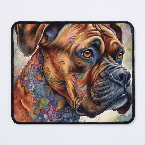 Item preview, Tribal Boxer Dog Pop Art 11 designed and sold by DiatomDesigns.