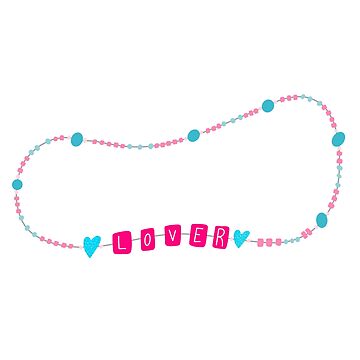 Lover by Taylor Swift Friendship Bracelet Sticker for Sale by Mayme