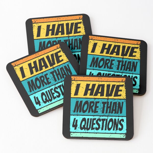 Item preview, I Have More Than Four Questions Vintage Passover Seder Funny Passover Seder designed and sold by Janewarka  ⭐⭐⭐⭐⭐.