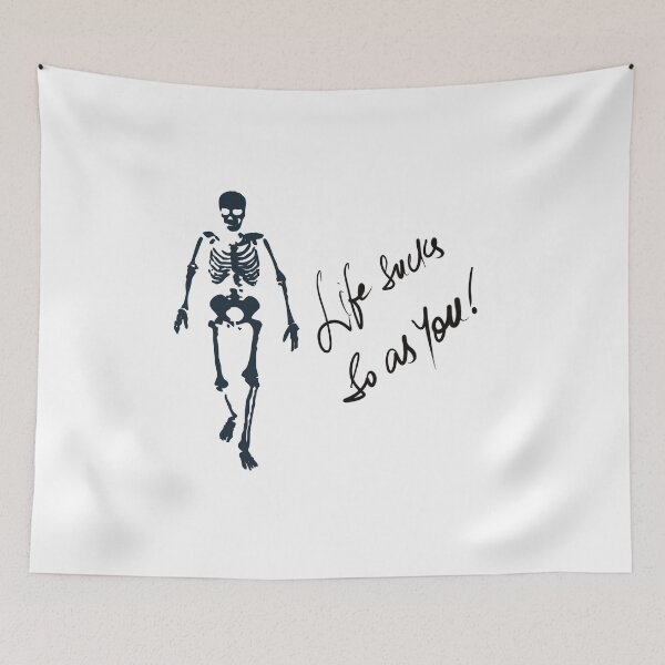 Item preview, Life sucks so as you black and white designed and sold by chuckletuckle.
