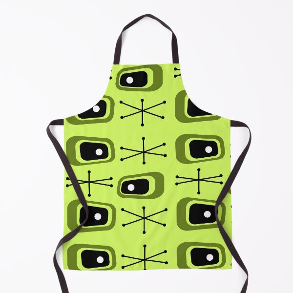 Aperçu de l'œuvre Atomic Age TVs Starbursts Vert Chartreuse créée et vendue par thepixelgarden.