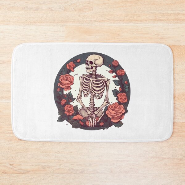 Item preview, Skeleton and Roses designed and sold by HandCraftedArt.