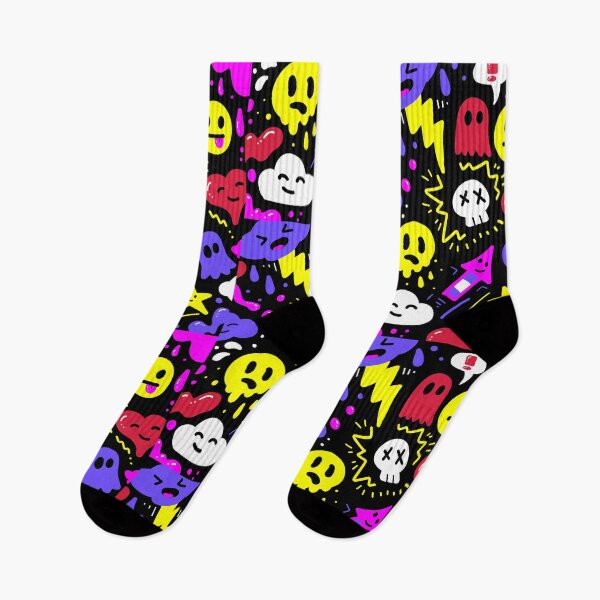 Item preview, Colourful doodle characters designed and sold by Ross Hendrick.