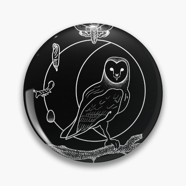 Aperçu de l'œuvre Hibou et Deathshead Moth Goth Nature Punk Witchy Art créée et vendue par BoyPilot Goods.