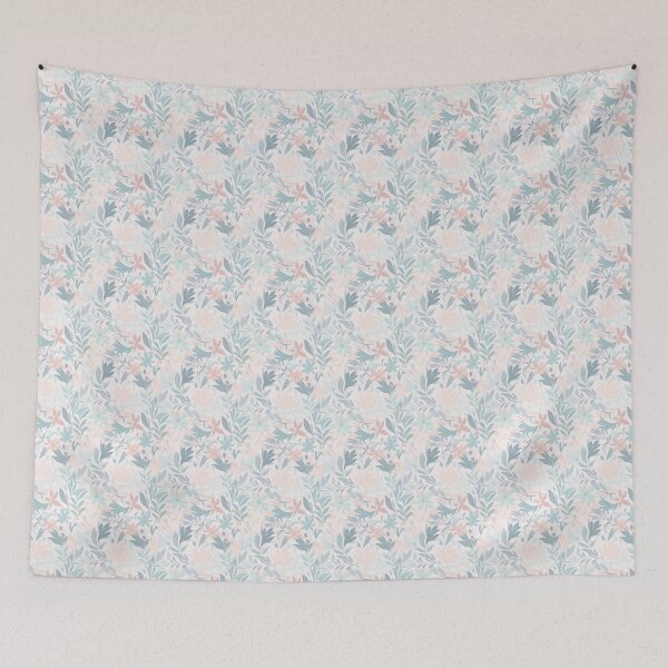 Item preview, Soft Floral and Leaf Pattern designed and sold by stephne.