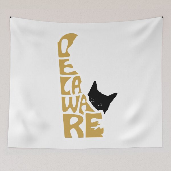 Item preview, Cat Loves Delaware | State Pride Shirt for Pet Lovers designed and sold by GoblinBoutique.