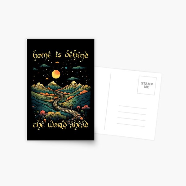 Aperçu de l'œuvre La maison est derrière, le monde devant - Start Night - Fantasy créée et vendue par Fenay Designs.