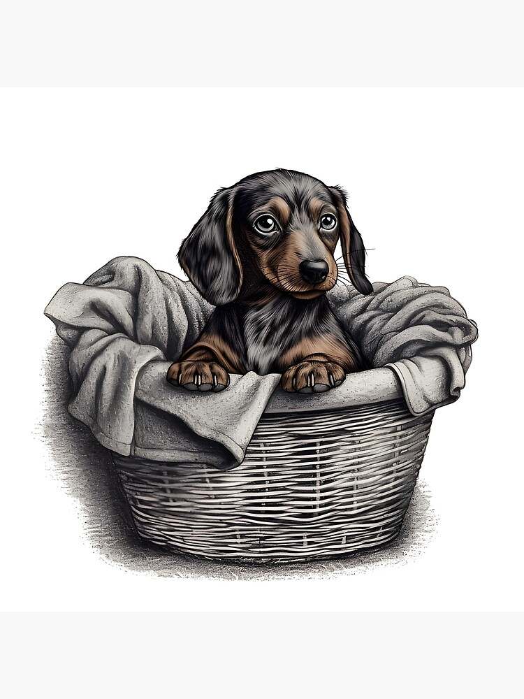 Dachshund Laundry Basket Dachshund Laundry Basket