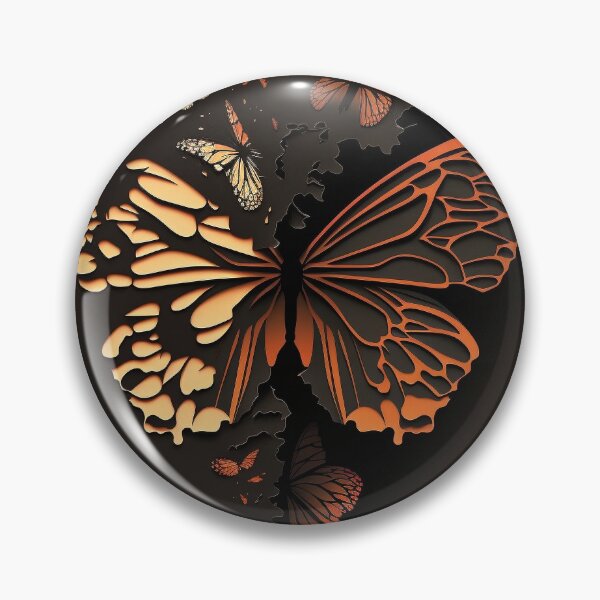 Item preview, Optical Illusion Butterfly Art: Captivating Negative Space Designs designed and sold by mfbyrm.