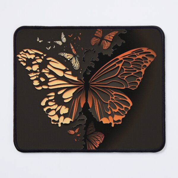 Item preview, Optical Illusion Butterfly Art: Captivating Negative Space Designs designed and sold by mfbyrm.