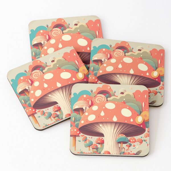 Item preview, Groovy Psychedelic Mushroom Art | Fantasy Fungal Fiesta | Whimsical Wonderland designed and sold by mindexploration.