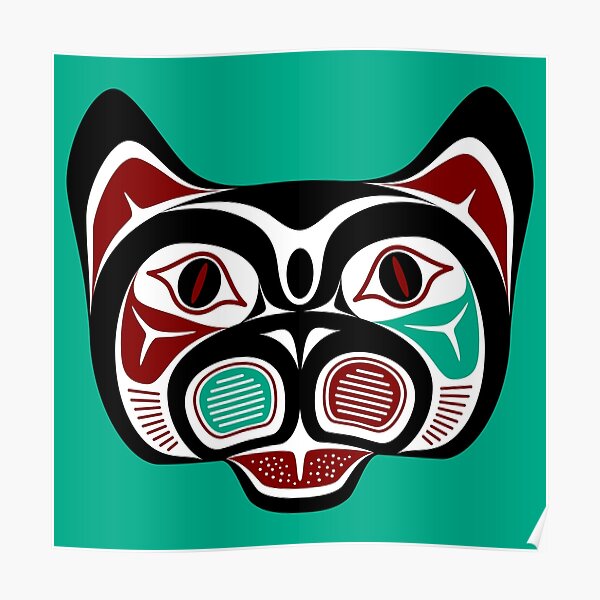 Northwest Pacific coast Haida Kitty Poster