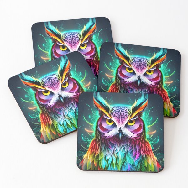 Item preview, High Contrast Neon Owl designed and sold by WitchyWare.