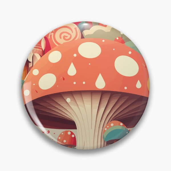 Item preview, Groovy Psychedelic Mushroom Art | Fantasy Fungal Fiesta | Whimsical Wonderland designed and sold by mindexploration.