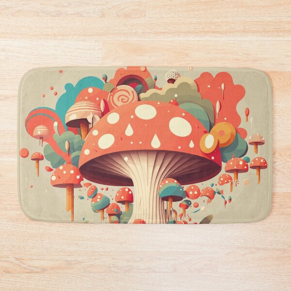 Item preview, Groovy Psychedelic Mushroom Art | Fantasy Fungal Fiesta | Whimsical Wonderland designed and sold by mindexploration.