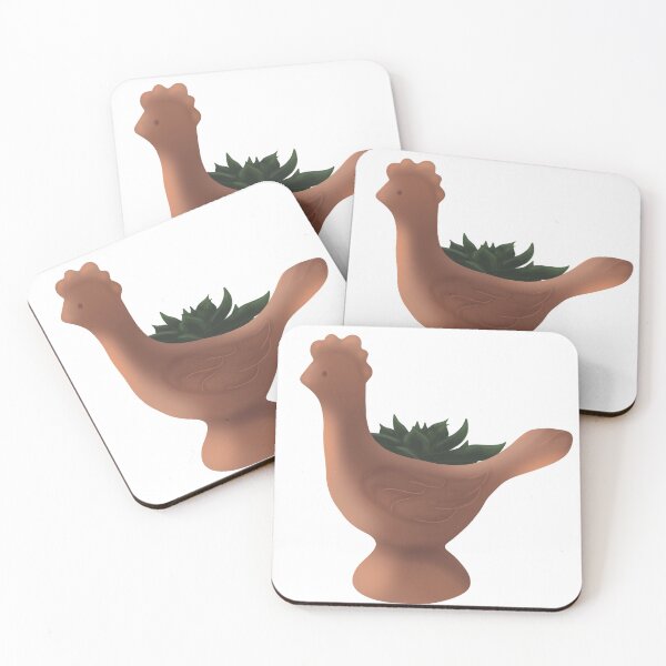 Item preview, Terracotta Chicken Succulent Planter Garden designed and sold by SGHansen.