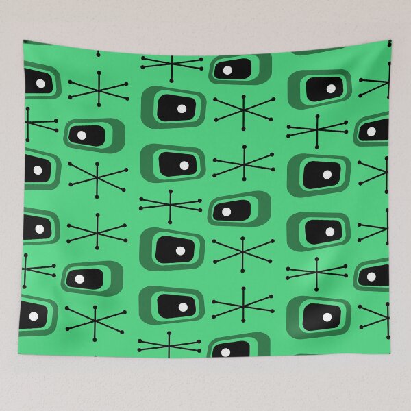 Artikelvorschau, Atomic Age TVs Starbursts Bright Green entworfen und verkauft von thepixelgarden.