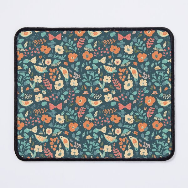 Item preview, Patrón floral, pájaros, mariposas y hojas designed and sold by stephne.