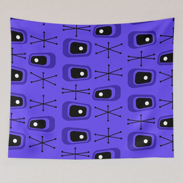 Artikelvorschau, Atomic Age TVs Starbursts Indigo entworfen und verkauft von thepixelgarden.